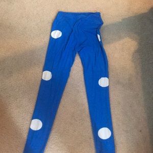 LulaRoe polka dot leggings